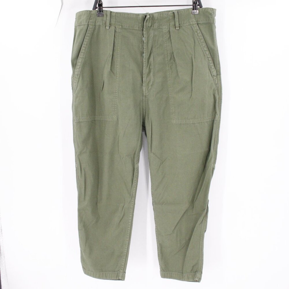 Citizens of humanity pants women's 32 38x23 army surplus Harrison Laurel pleated